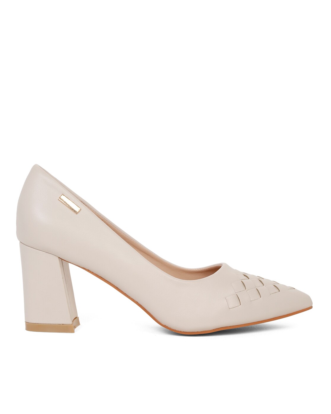 Buy Beige Heeled Shoes for Women by Flat n Heels Online