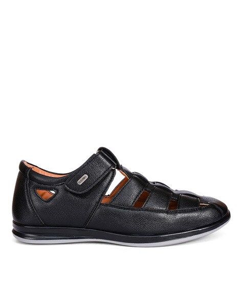 Buy Black Sandals for Men by PAADUKS Online