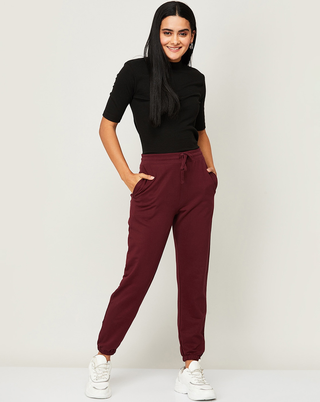 High-Rise Relaxed Fit Bootcut Pants