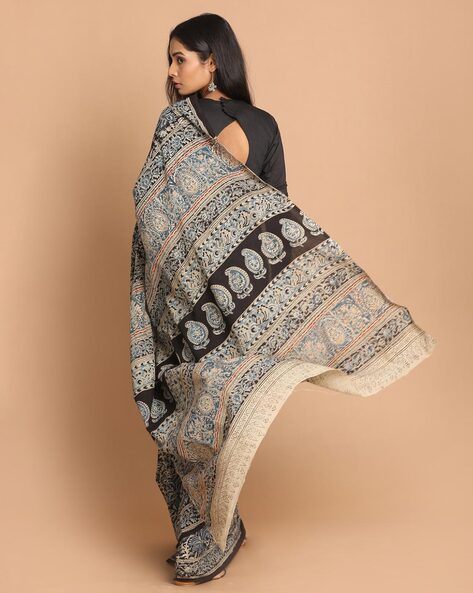 Buy Black Sarees for Women by Indethnic Online