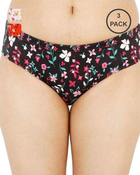 Buy online Pack Of 3 Hipster Panty from lingerie for Women by In