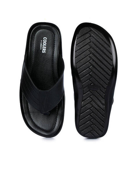 Coolers Casual Black Slippers For Mens COSTA93 By Liberty
