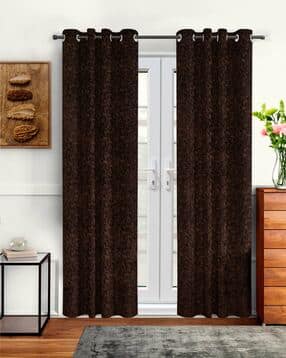 cortina eyelet curtain Pack of 2 Printed Door Curtains-picture-27