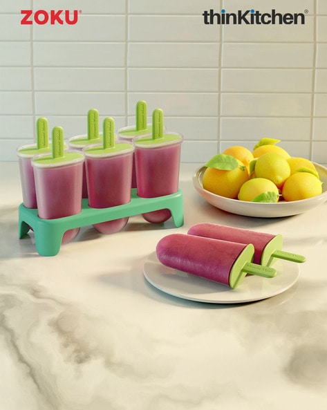 Buy Zoku Set of 6 Minute Maid Pop Molds with Stand Teal Color