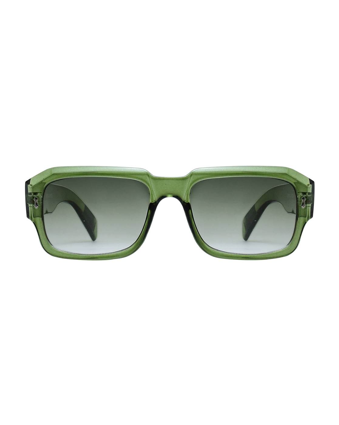 Green square clearance sunglasses