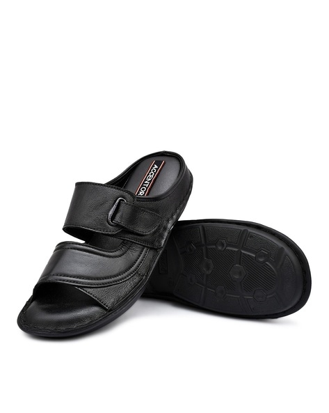 Genuine Leather Double Strap Sandals