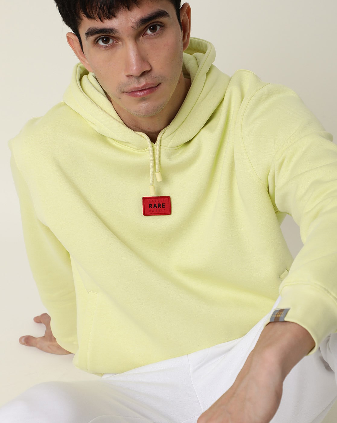 Buy Yellow Sweatshirt Hoodies for Men by Rare Rabbit Online Ajio