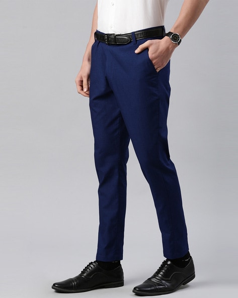 Buy Arrow Men Charcoal Grey Tapered Fit Formal Trousers - Trousers for Men  240475 | Myntra