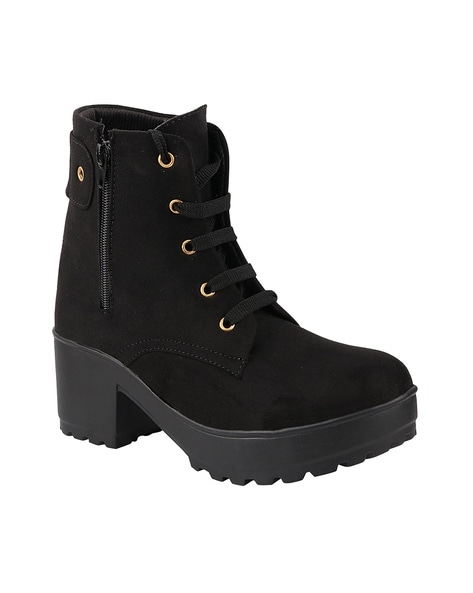 Girls black suede outlet boots