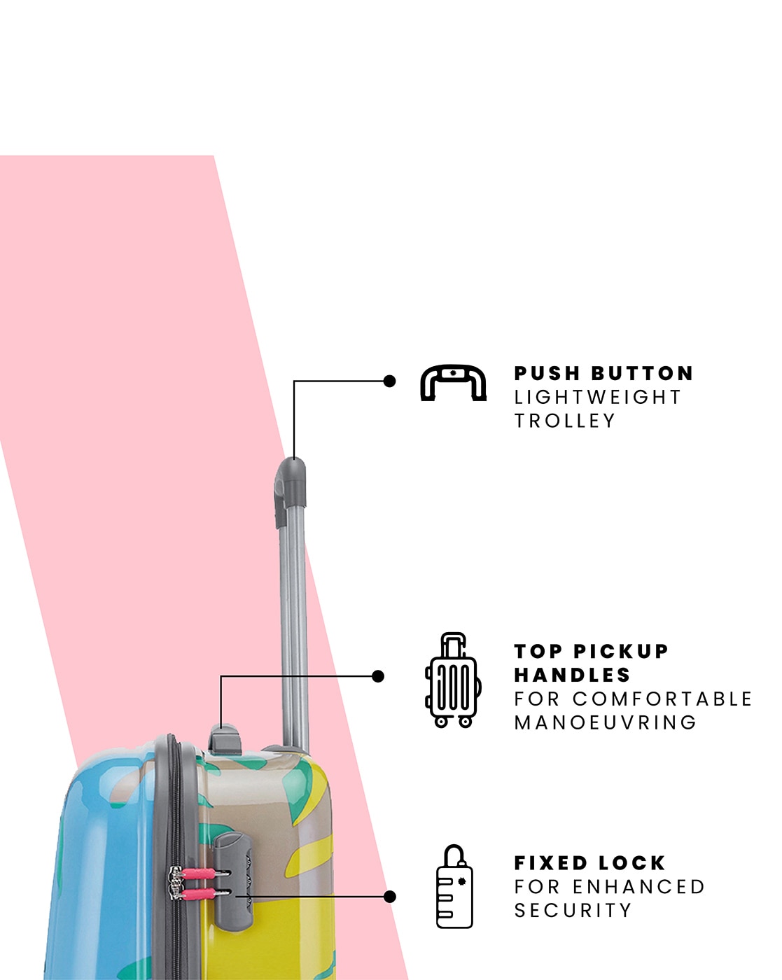 Zara transparent travel discount trolley