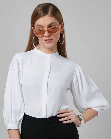 Buy White Shirts for Women by STYLE QUOTIENT Online | Ajio.com