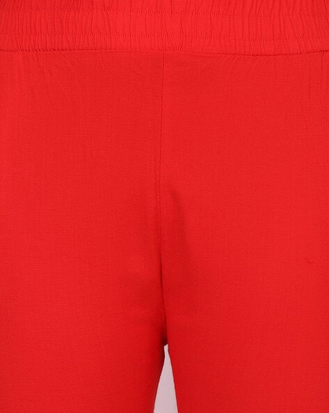 Buy Red Leggings for Women by BUYNEWTREND Online