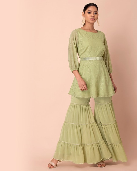 Buy Green Pants for Women by Indya Online