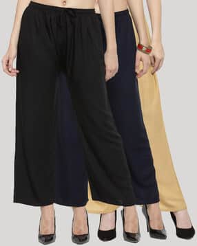 clora creation Pack of 3 Solid Palazzos-picture-45