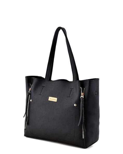 Buy HIDESIGN Black Womens Leather Tote Handbag | Shoppers Stop