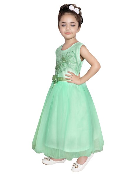 Buy Roop Fashion Tissue Casual Solid Mini Frock Dress for Girls (Green,  12-18 Months) at Amazon.in