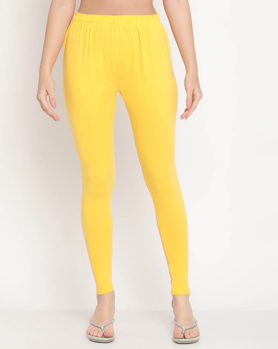 Buy W Yellow Cotton Leggings for Women Online @ Tata CLiQ