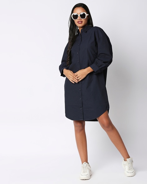 Knee length hot sale shirt dress