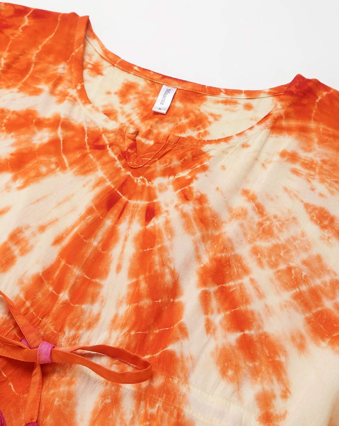 Orange X White Tie Dye Shirt – Magaion