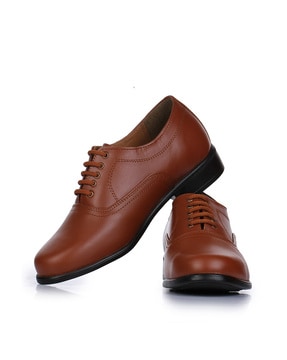 Brand Mens Formal Shoes Genuine Leather Coiffeur Brown Dress