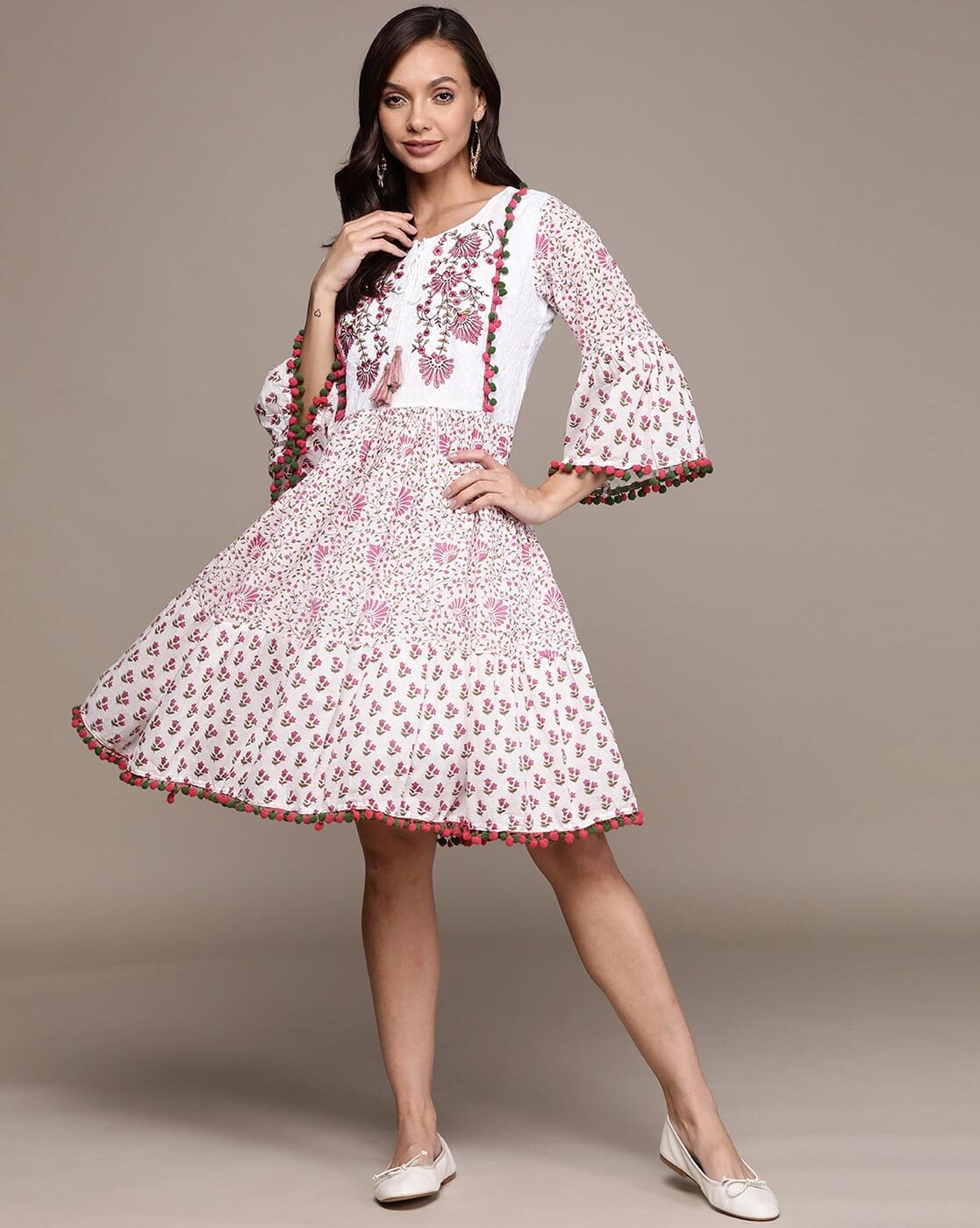 Buy White Dresses for Women by Ishin Online