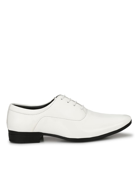 Buy Vitoria Men's Synthetic Leather Lace-Up Formal Shoes for Men's and  Boys/Office Shoes/Suit Shoes/Dress Shoes/Party Shoes White at Amazon.in