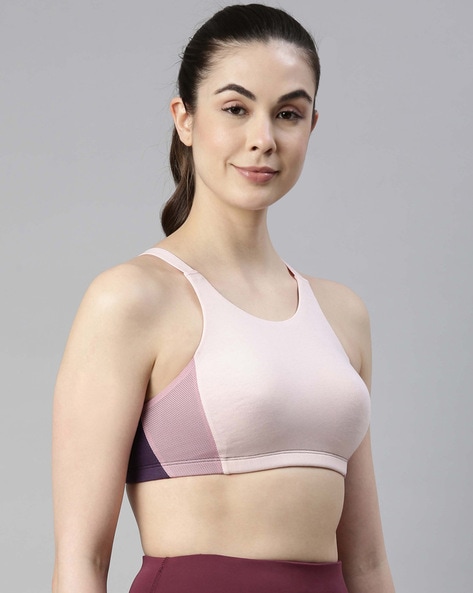 Buy JOCKEY Women's Padded Non Wired Colour Block Power Back Active Sports  Bra