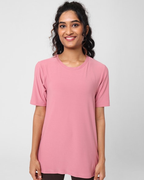 Buy Pink Tshirts for Women by BLISSCLUB Online