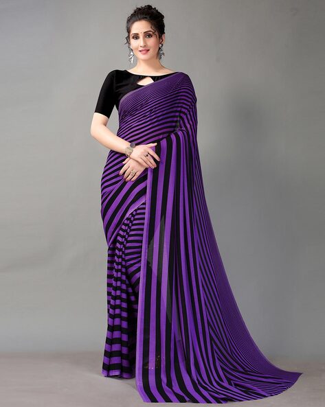 Purple & Black Color Soft Net Desiger Party Were Saree at Rs 1149 | Nana  Varachha | Surat | ID: 2851309427530