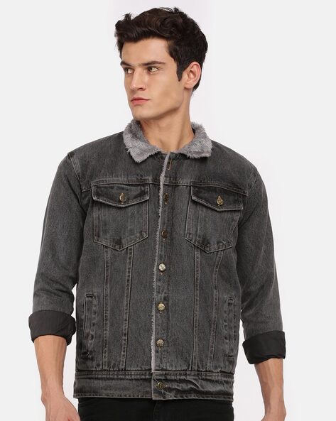 Buy Lined Denim Jacket Online In India -  India