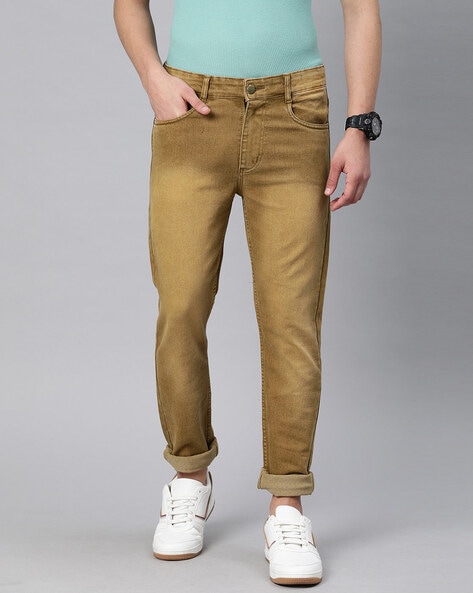Buy Louis Philippe Jeans Brown Slim Fit Jeans for Mens Online @ Tata CLiQ-nttc.com.vn