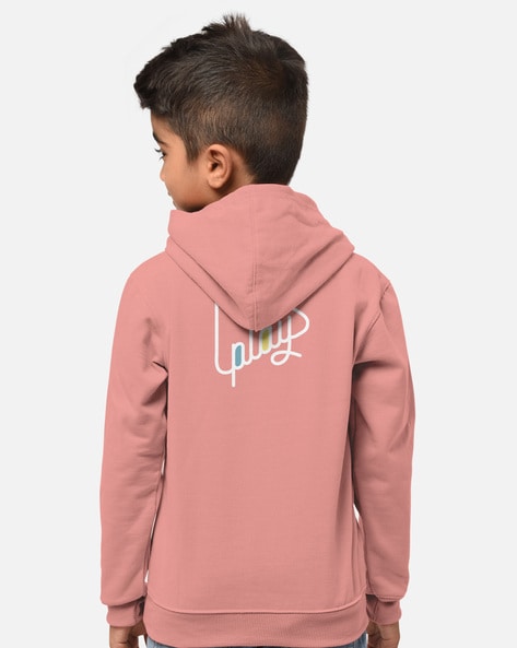 Boys pink deals hoodie