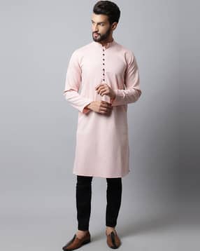 even Long Kurta with Mandarin Collar-picture-44