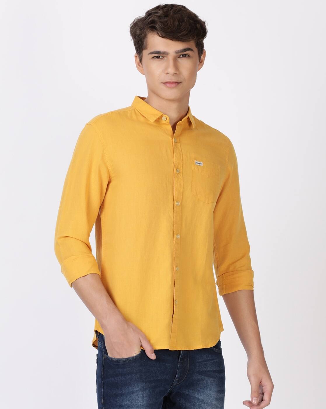 yellow wrangler shirt