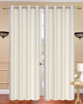 Set of 2 Eyelet Long Door Curtain - 8ft