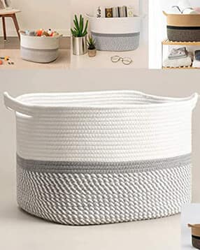 Foldable Jute Laundry Basket-image-35