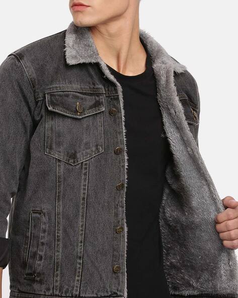 Denim jacket COLOUR grey - RESERVED - 0109O-90J