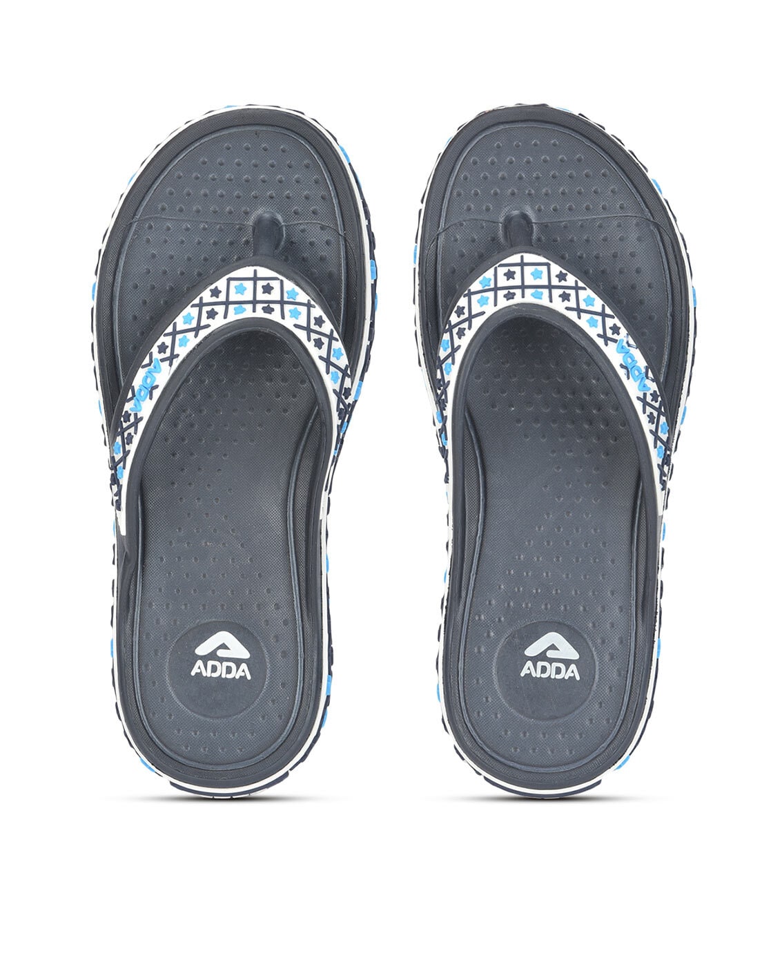 Adda best sale slippers blue