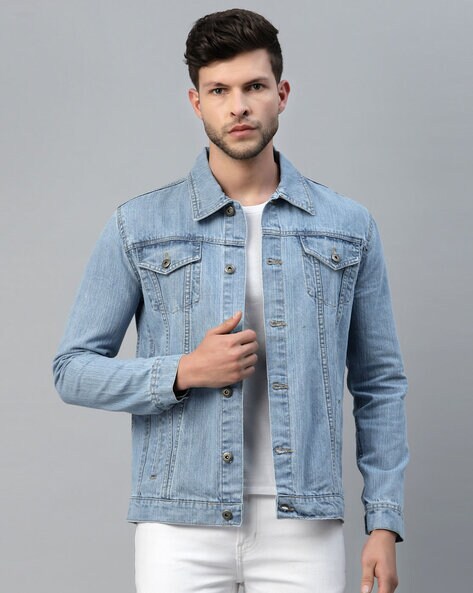 ice blue denim jacket