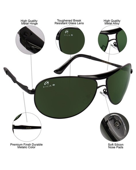 Buy Micelo Martin Green Polarized Aviator Unisex Sunglasses at Best Price @  Tata CLiQ