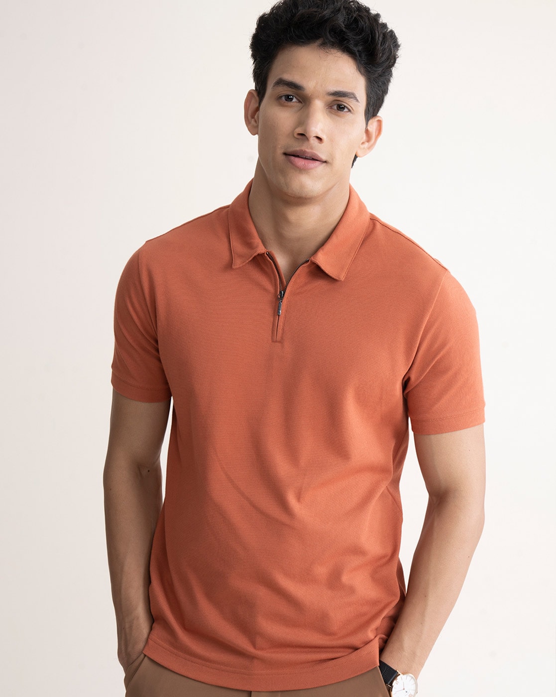 Buy Black & Orange Designer Polo T-Shirt For Female Online @ Best Prices in  India, Uniform Bucket