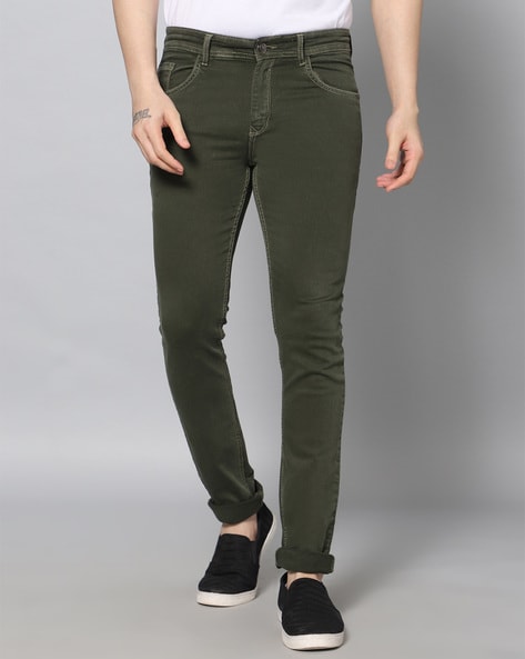 Buy online Green Denim Jeans from Clothing for Men by Rahdey Cloth House  for ₹769 at 14% off