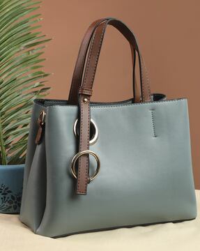 Grey leather hot sale shoulder bag