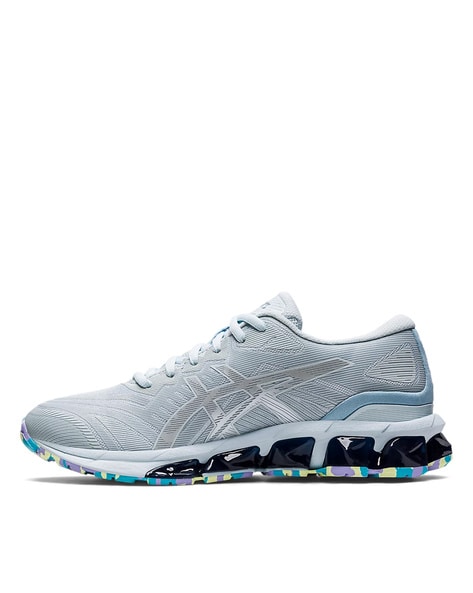 Asics grise deals et bleu