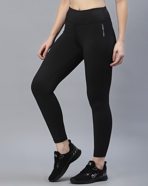 Buy Black Leggings for Women by Jump USA Online