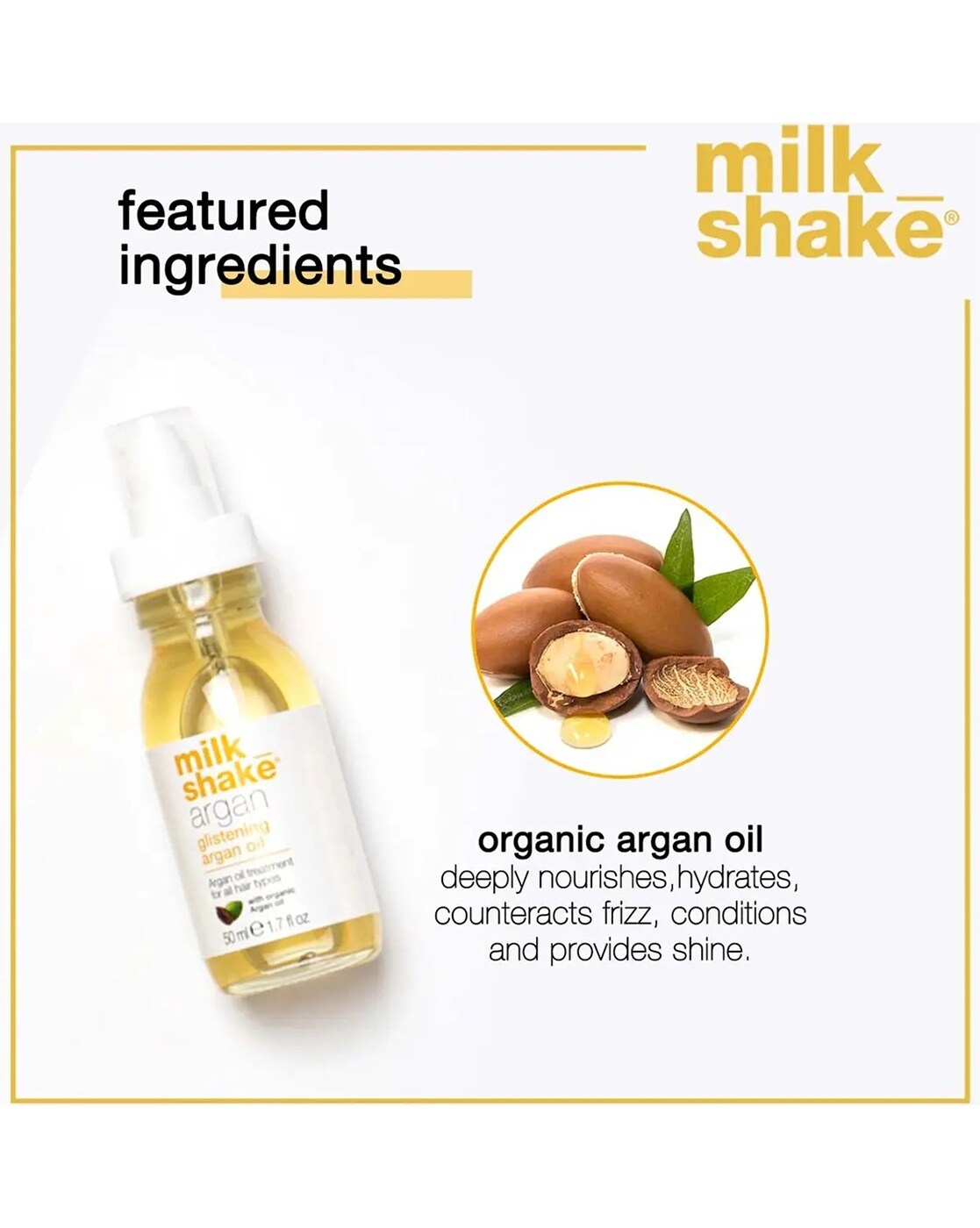 Milk Shake Argan glistering argan oil 1.7 oz