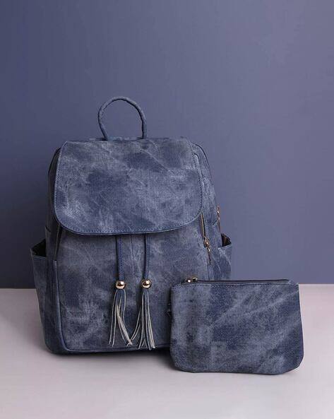 Textured Backpack with Adjustable Straps