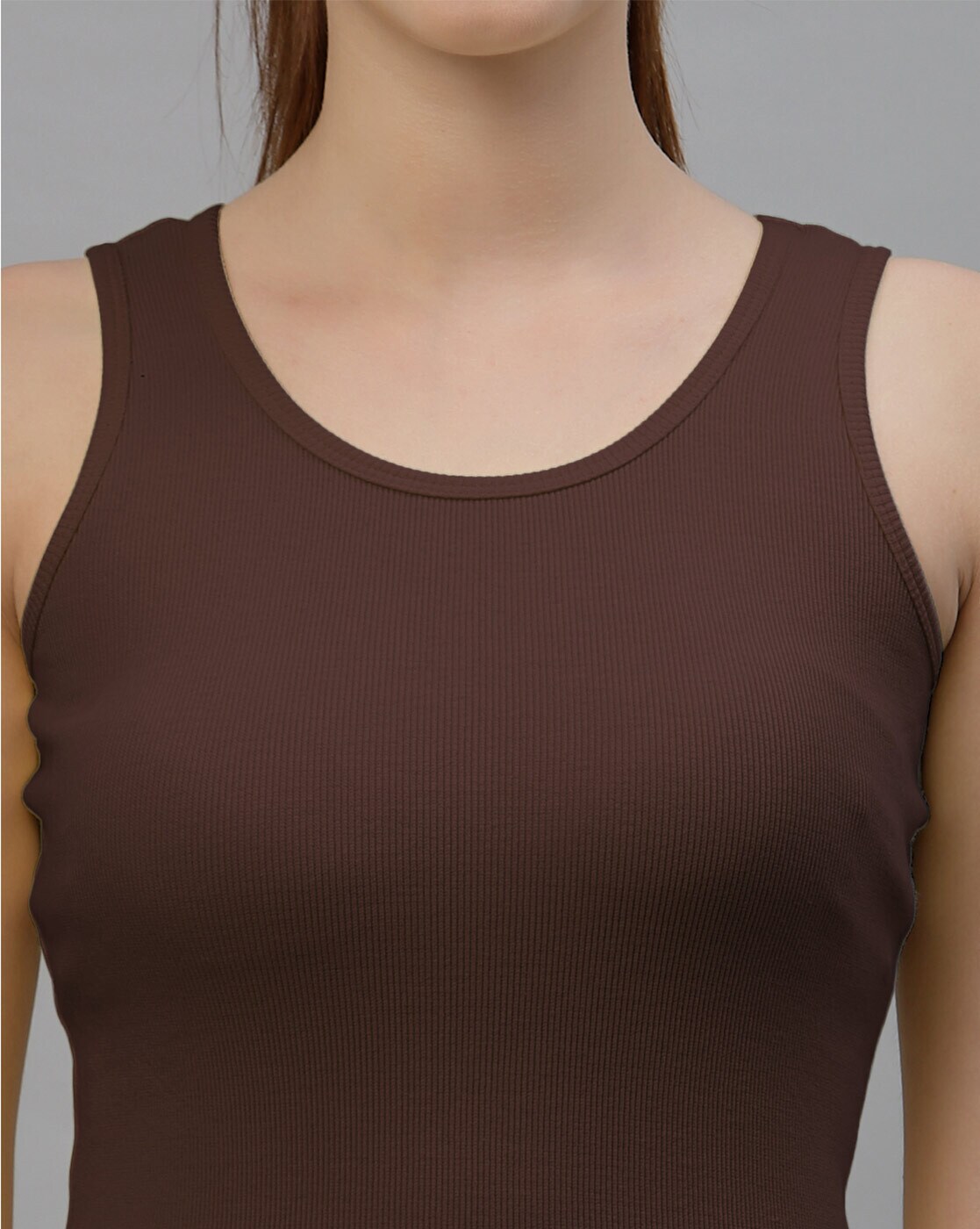 Essential Loose Tank Top, Brown