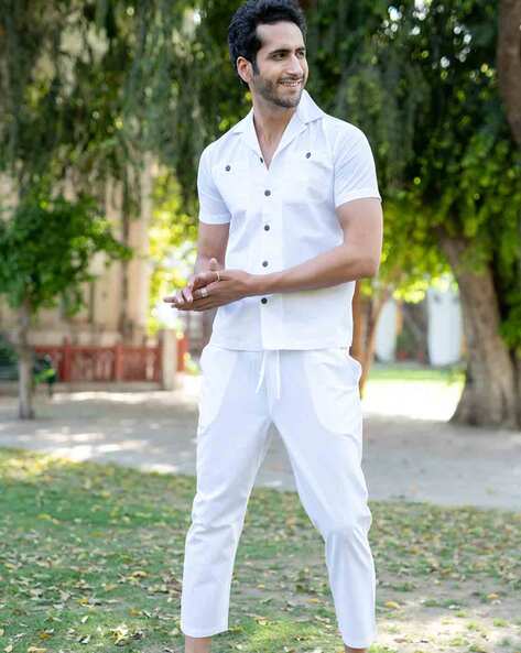 Men's Formal Wear White Pants With Shirts Combination Top Outfits Ideas |  Mens pants fashion casual, Mens fashion blazer, Men fashion casual outfits