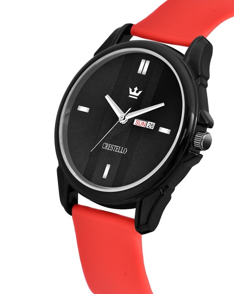 Q&Q Women's Watch Men's Watch Red Analogue Silicone Unisex 10ATM Quartz |  eBay